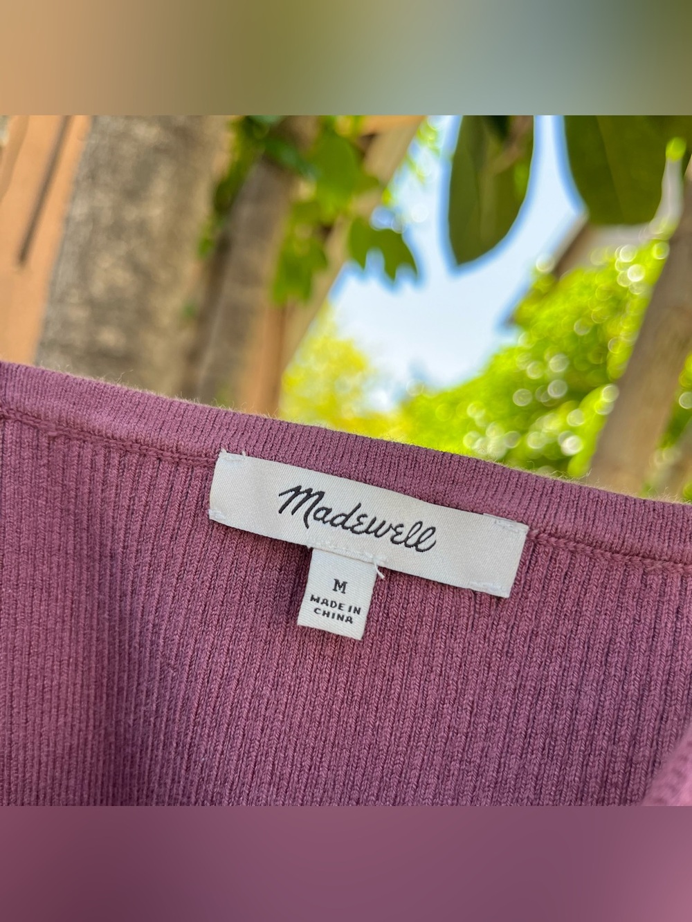 Madewell Corset-Detail Crop Ribbed Knit Tank Top. - Picture 4 of 8